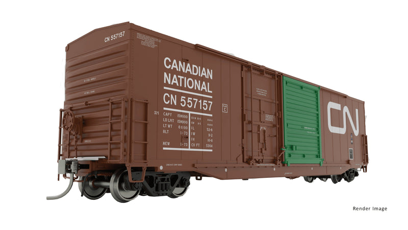 PREORDER Rapido 173004 HO NSC 5304 Plug & Sliding Door Boxcar 2-Pack - Ready to Run -- Canadian National (Expo 86 Schemes, black, red,1 each: blue, purple)