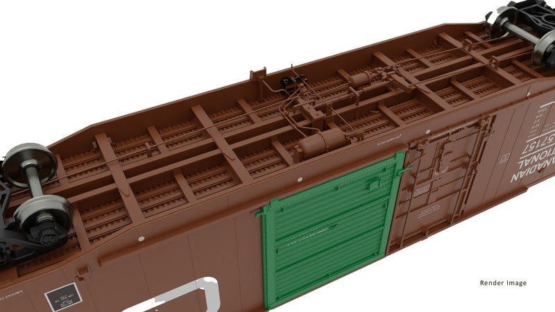 Rapido 173001 HO NSC 5304 Plug & Sliding Door Boxcar 6-Pack - Ready to Run -- Canadian National Set
