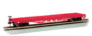 Bachmann Trains HO 17302 52' Flatcar, Silver Series, Atchison, Topeka & Santa Fe