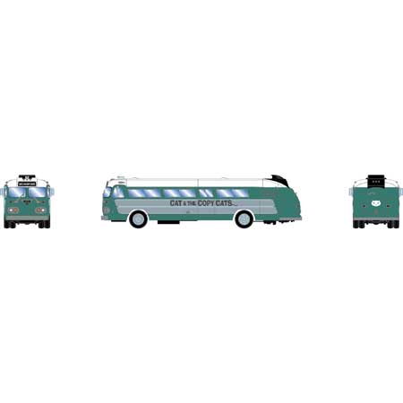 Athearn N 17347 Intercity Bus, Band on Tour: Cat and the Copy Cats