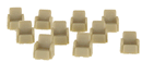 Palace Car Co. HO 5004-30 Passenger Car Seating, Lounge Car Individual Seats (30)