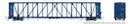 Rapido N 562011A NSC 73' Centerbeam Flatcar, Copper Basin CBRY (1995 Scheme, blue)