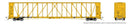 PREORDER Rapido N 562014A NSC 73' Centerbeam Flatcar, TTX TTZX (1994, Early Scheme, yellow, black, Ribbed Deck)