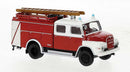 Brekina HO 45132 1965 MAN 450 HA TLF 16 Fire Truck, Assembled, Hessen, Gernany, Fire Department (red, white, German Lettering)