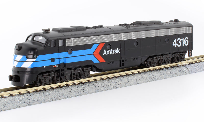 Kato 1761971DCC EMD E8A w/Single Headlight & Passenger Pilot - DCC -- Amtrak