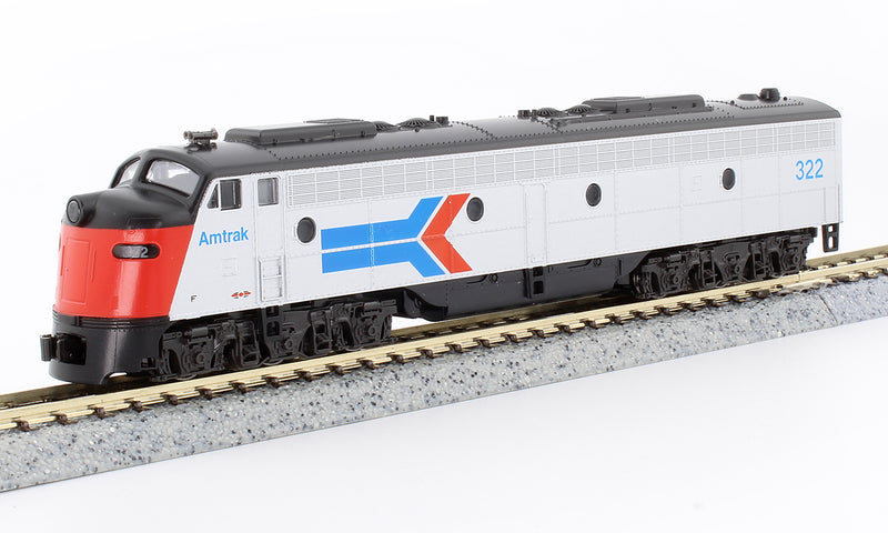 PREORDER Kato 1765347DCC EMD E8A w/Single Headlight & Passenger Pilot - DCC -- Amtrak