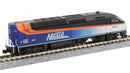 Kato N 1068701S MP36PH Chicago Metra Gallery Bi-Level Commuter Train Set, Chicago Metra (4-Pack) (DCC & Sound-Equipped)