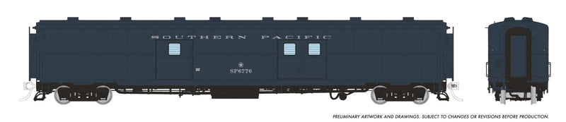 PREORDER Rapido HO 176004 Pacific Car & Foundry Economy Baggage Car Late Doors, Southern Pacific Baggage/Messenger