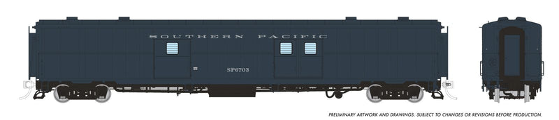 PREORDER Rapido HO 176011 Pacific Car & Foundry Economy Baggage Car Late Doors, Southern Pacific Baggage/Express