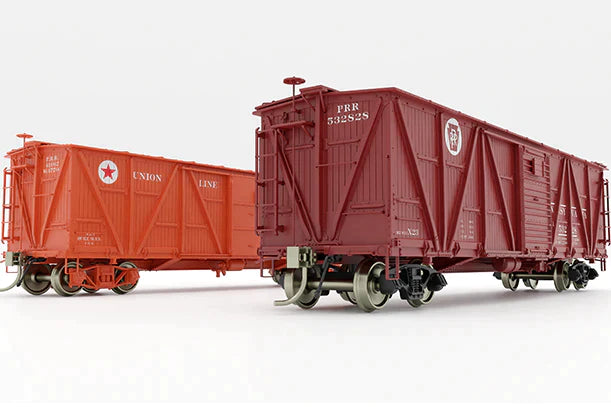 PREORDER Rapido 177005 HO Class X23 Wood Boxcar 6-Pack - Ready to Run -- Pennsylvania Railroad