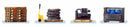 Preiser HO 17704 Assorted Pallets with Loads (6)