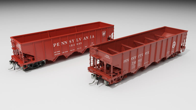 PREORDER Rapido 178007 HO Class H21A 4-Bay Hopper 6-Pack  - Ready to Run -- Pennsylvania Railroad Set