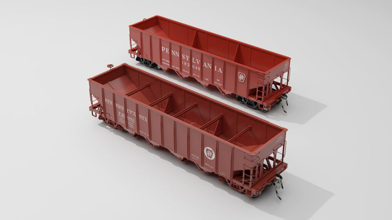 PREORDER Rapido 178098 HO Class H21A 4-Bay Hopper - Ready to Run -- Painted, Unlettered (Tuscan)