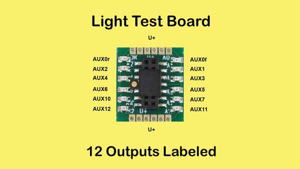 Nix Trains NTZ7 Add-On Light Test Board For V1 and V5 Motherboard NTZ4 & NTZ5 (Sold Separately)