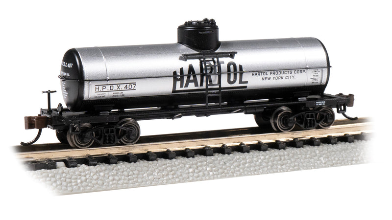 Bachmann 17868 40' Single-Dome Tank Car - Ready to Run - Silver Series(R) -- Hartol