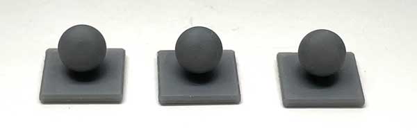 PREORDER Phoenix Precision Models S PPM-32509 Sphere Square for Wall Column Tops, 3D Printed Kit, Unpainted, (7) | 15.09