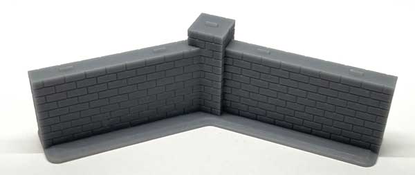 PREORDER Phoenix Precision Models S PPM-32503 135 Degree Wall Corner, 3D Printed Kit, Scale 10' Long, 7' Tall, Unpainted | 37.36