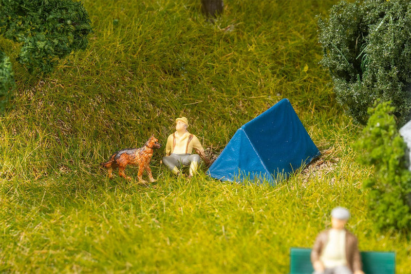 PREORDER Faller HO 180003 Tents, Blue (4-Pack) | 5