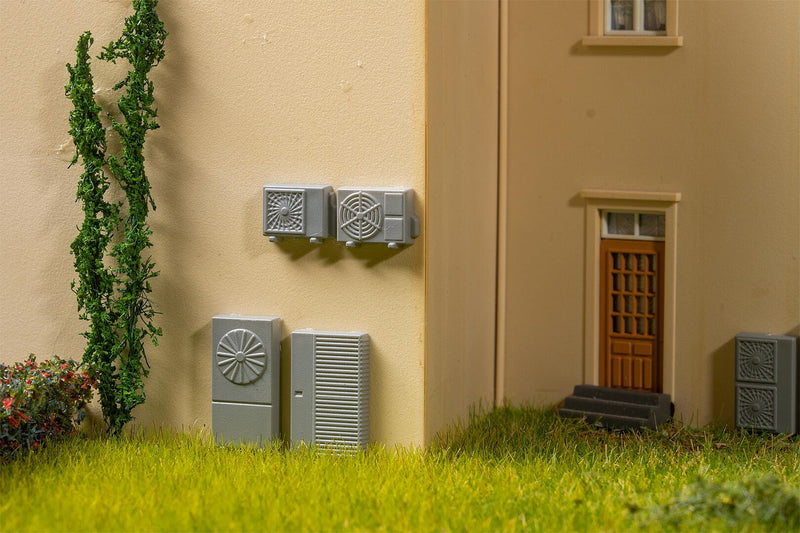 PREORDER Faller HO 180005 Heat Pumps/Air Conditioners (10-Pack) | 7.5