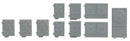Faller HO 180005 Heat Pumps/Air Conditioners (10-Pack) | 7.5