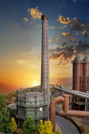 PREORDER Faller HO 180055 Large Industrial Chimney Kit, 3-1/8 Diameter x 23-5/8" 8cm Diameter x 60cm Tall