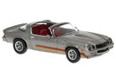 PREORDER Brekina HO 18055 1980 Chevrolet Camaro Z28, Assembled, Metallic Gray, Orange