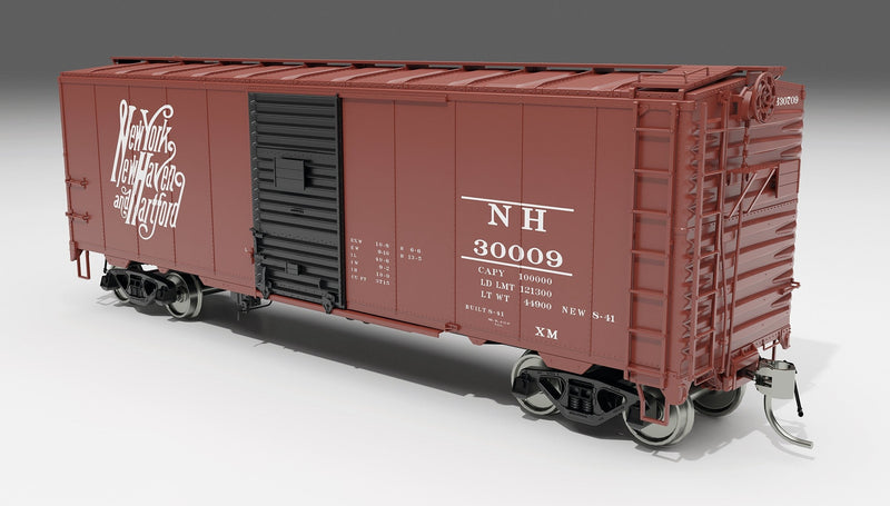 PREORDER Rapido 181099 HO 1937 AAR 40' Boxcar w/Round Corner 6-Pack - Ready to Run -- Undecorated