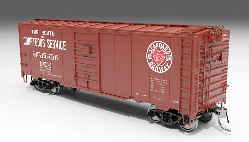 PREORDER Rapido 181007A HO 1937 AAR 40' Boxcar w/Round Corner - Ready to Run -- New York Central (Jade Green, black, white, Large Logo)