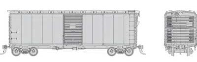 PREORDER Rapido 181099 HO 1937 AAR 40' Boxcar w/Round Corner 6-Pack - Ready to Run -- Undecorated