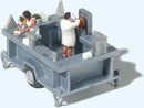 Preiser HO 10747 Kebab Concession Trailer with Accessories, German Lettering