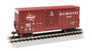 Bachmann 18255 40' Hi-Cube Outside-Braced Boxcar - Ready to Run -- Milwaukee Road