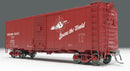 Rapido 181006 HO 1937 AAR 40' Boxcar w/Round Corner 6-Pack - Ready to Run -- Nickel Plate Road Set
