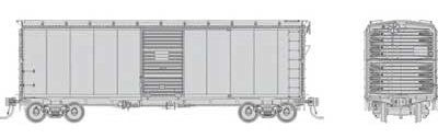 PREORDER Rapido 183099 HO 1937 AAR 40' Boxcar CP Version 6-Pack - Ready to Run -- Undecorated