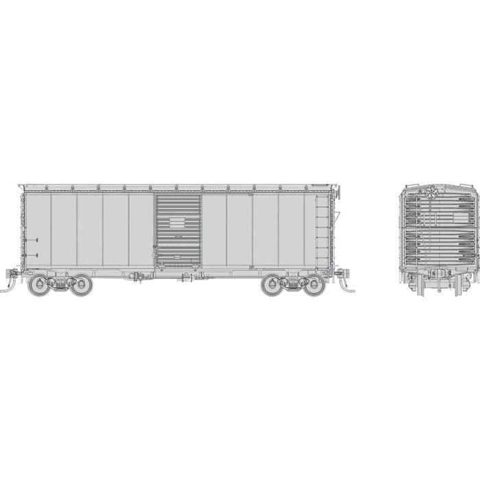 PREORDER Rapido HO 183099 1937 AAR 40' Boxcar CP Version, Undecorated (6) | 52.2