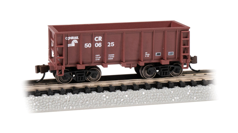 Bachmann 18659 Flat-Bottom Ore Car - Ready to Run -- Conrail