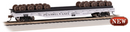 Bachmann HO 18939 52' Wheel Flat Car with Wheel Load, Pennsylvania Railroad