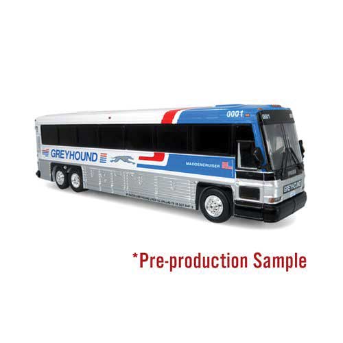 Iconic Replicas 870480 MCI D4000 Coach - Assembled -- Greyhound