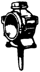 Cal-Scale HO HL-204 Steam Loco Headlight (Brass Castings), Lima Arc Light