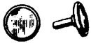 Cal-Scale HO NP-245 Steam Loco Smokebox Front Number Plates, Round, Blank