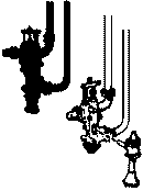 Cal-Scale HO NI-262 Steam Loco Injectors (Brass Casting), Nathan Nonlifting Type