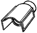 Cal-Scale HO 414 Headlight for GE 44-Tonner Diesel (Brass Casting), Visor Style