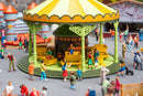 PREORDER Faller HO 190094 Ruhrpott Fair Action Set (Non-Motorized), Includes Carousel, Sausage Stand, 2 Game Stalls, Bounce House & Latrine Trai