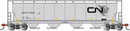 Bachmann N 19159 Cylindrical 4-Bay Grain Hopper, Canadian National