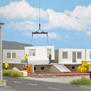 PREORDER Busch HO 1925 WBS 70 5-Story Prefabricated Concrete Building Under Construction Laser-Cut Kit | 63.74