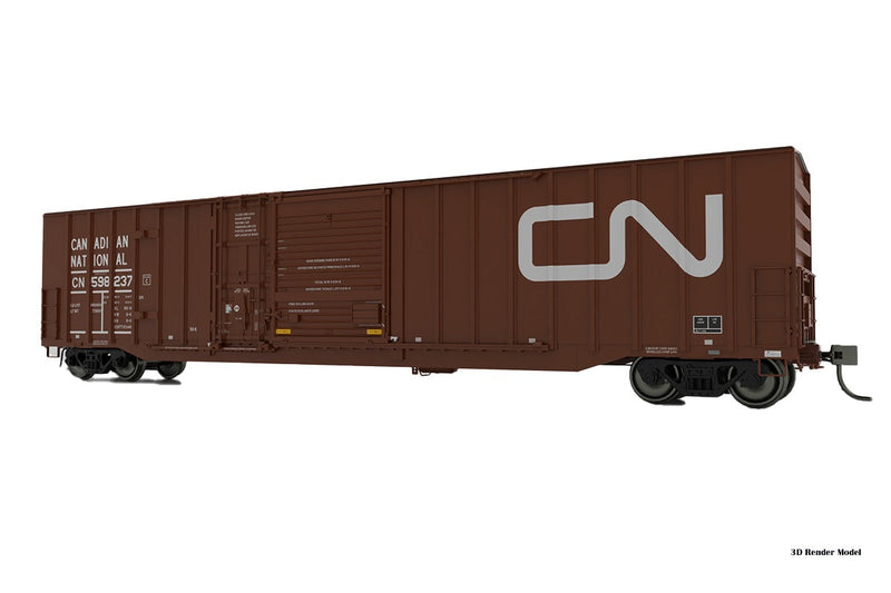 PREORDER Rapido 193001 HO Trenton Works 6348 Boxcar - 6-Pack - Ready to Run -- Canadian National Set