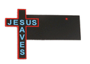Miller Engineering 9072 Animated Neon Side-Mount Double-Sided Building Sign, Jesus Saves Cross Small for HO/N Scale 1 x 3/4" 2.5 x 1.9cm