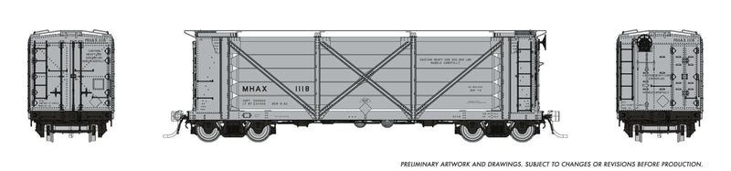 PREORDER Rapido HO 195003 ACF Helium Gas Tank Car 6-Pack, MHAX Set