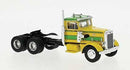Brekina HO 85760 1955 Peterbilt 281 Semi Tractor Only, Assembled, Yellow, Green