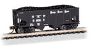 Bachmann Trains N 19563 USRA 55-Ton 2-Bay Open Hopper with Load, Nickel Plate Road 99027 (black)
