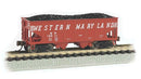 Bachmann N 19564 USRA 55-Ton Outside-Braced 2-Bay Hopper with Load, Western Maryland